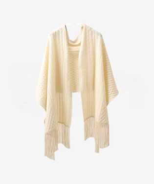 Cashmere Luxury Cable Knitted Scarf Shawl Wrap for Women