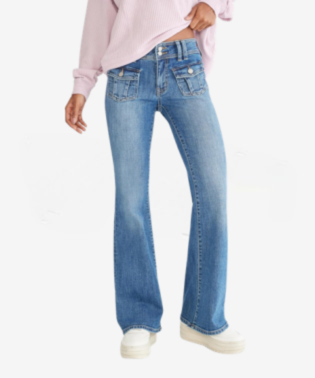 Women's Low Rise Flare Jean