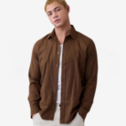 Men's Linen Long Sleeve Shirt Standard Fit