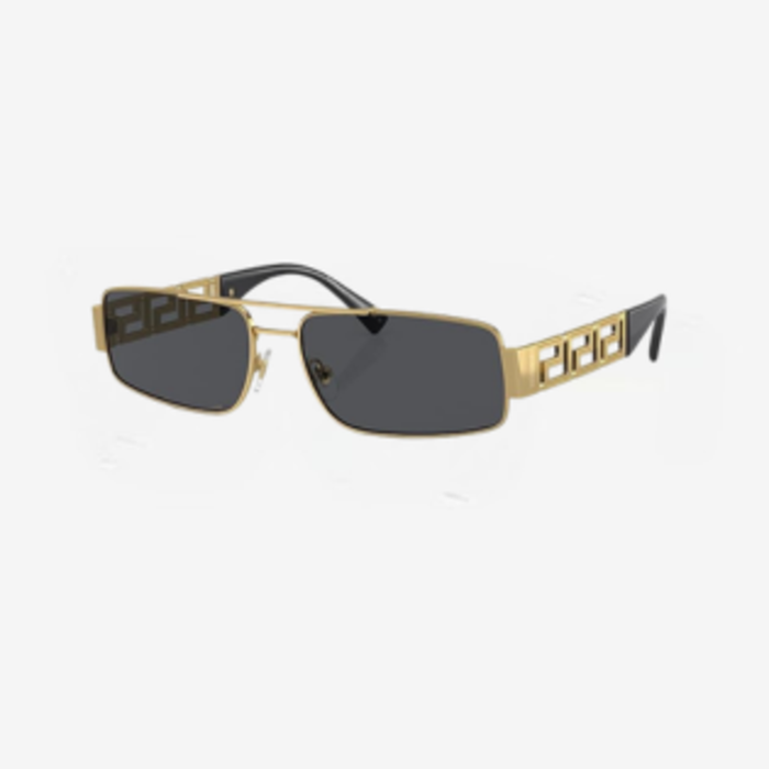 Man Sunglasses Gold Frame, Dark Grey Lenses