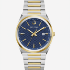 Mens Dress Classic Quartz Two Tone Stainless Steel Watch