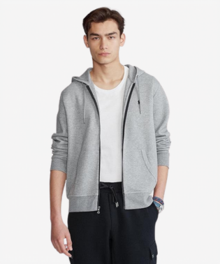 mens Double-knit Full Zip Hoodie