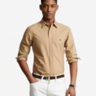 Men's Long Sleeve Slim Fit Oxford Button Down Shirt