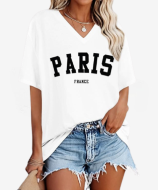 Women V Neck Short Sleeve Summer Casual Basic