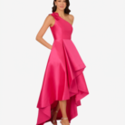 gown, mikado, halter, sleeveless, highlow, elegant, formal, stylish, dramatic, womenswear