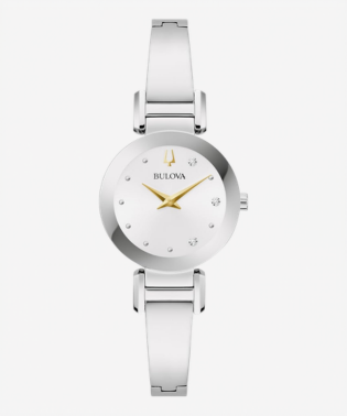 Ladies Modern Diamond Stainless Steel